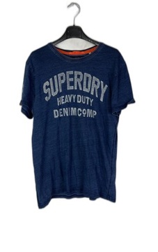 Superdry Niebieski T-Shirt Męski L 40