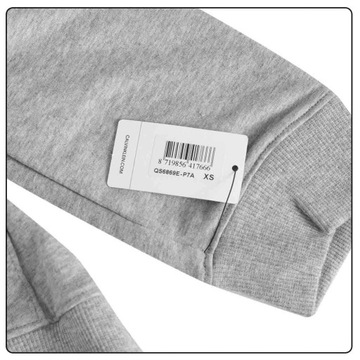 CALVIN KLEIN BLUZA DAMSKA FULL ZIP HOODIE GRAY rXS