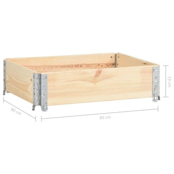 NADSTAWKA PALETOWA 60X80CM DREWNO SOSNOWE