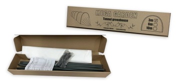 Теплица Туннельная Универсальная Морозостойкое агроволокно - Мега Гарден 10м