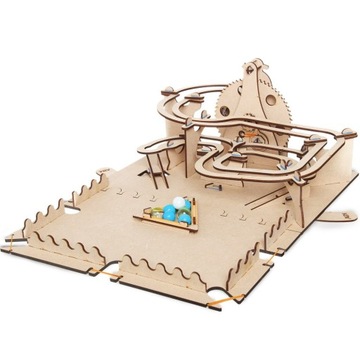 TOR KULOWY - MECHANICZNE PUZZLE 3D SMARTIVITY Z KOLEJKĄ GÓRSKĄ