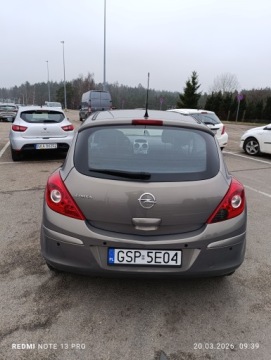 Opel Corsa D Hatchback 5d Facelifting 1.2 Twinport ECOTEC 85KM 2014 opel corsa 1,2 16v. wer.Enjoy, srebrny metalic , 2014r, zdjęcie 2