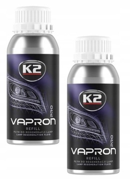 2X K2 VAPRON REFILL PŁYN REGENERACJA LAMP REFLEKTORÓW UZUPEŁNIACZ