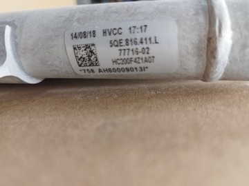 CHLADIČ KLIMATIZACE VW E-GOLF VII 7 5QE816411L