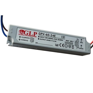 Zasilacz do taśm LED WODOODPORNY IP67 GLP GPV 60W