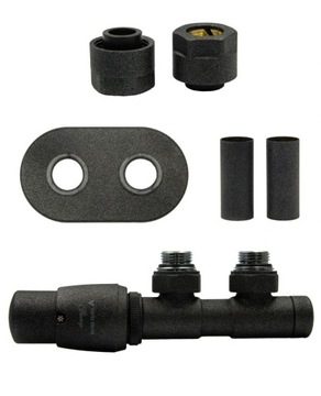 Zawory termo TWINS antracyt lewy All in One