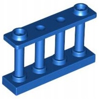 LEGO Płotek 1x4x2 Blue 30055 4227799 1szt U