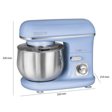 ПЛАНЕТАРНЫЙ МЕСИЛЬНЫЙ ПРОЦЕССОР БЛЕНДЕР МИКСЕР МЕСИЛЬНАЯ МАШИНА 1100ВТ 5Л