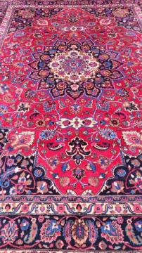 ПЕРСИДСКИЙ КОВЕР С СЕТКОЙ ПОДПИСЬЮ R.WOVEN IRAN 260/360
