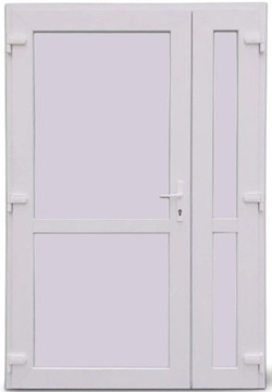 DRZWI ZEWNĘTRZNE PCV DWUSKRZYDŁOWE NA WYMIAR