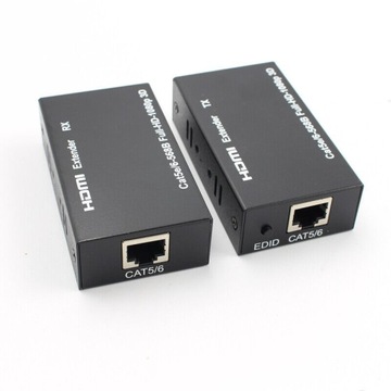 КОНВЕРТЕР-ЭКСТЕНДЕР HDMI в LAN ЧЕРЕЗ ВИТОЙ КАБЕЛЬ RJ45 60 М XGETOP