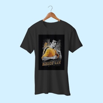 Bruce Lee Yellow Dragon Men | Koszulka cotton T-Shirt
