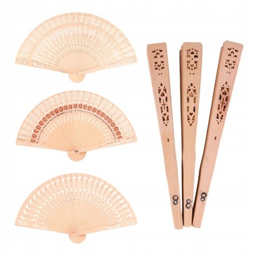 6 pcs Chinese Hand Fan Handheld Folding Fan