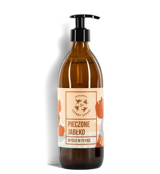 Mydlarnia Cztery Szpaki, naturalne mydło w płynie PIECZONE JABŁKO, 500 ml