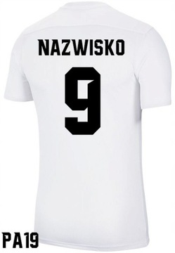 Koszulka piłkarska żółta na WF z nadrukiem M sportowa poliester