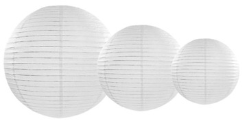 НАБОР БУМАЖНЫХ ЛАМП 3 РАЗМЕРА ШАР СВАДЬБА СВАДЬБА ПРИЧАСТЬЕ КРЕЩЕНИЕ