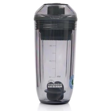 Shaker Tritanowy do Odżywek Majestic Sport Shaky 400ml Szary Szczelny
