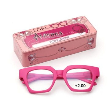 +2.0 Plusy LOKI - ITALY Okulary do komputera Blue Block okulary do czytania