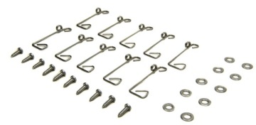 РУЧКА УНИВЕРСАЛЬНЫЙ КРЮК ПРУЖИННЫЕ ВИНТЫ ШАЙБА МОСКИТНАЯ СЕТКА 50 шт.