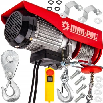 ELEKTRYCZNA WYCIĄGARKA WCIĄGARKA LINOWA 400/800kg 230V