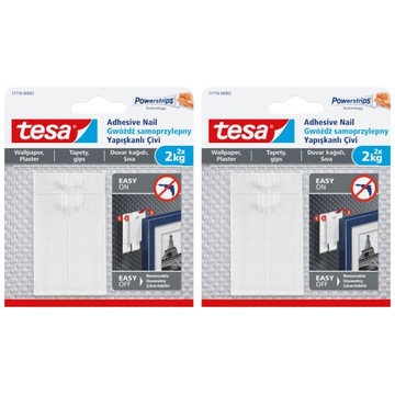 TESA Gwóźdź samoprzylepny do tapet tynku 2kg x 2op