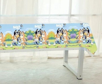 BLUEY i BINGO OBRUS dekoracje urodzinowe GRATISy