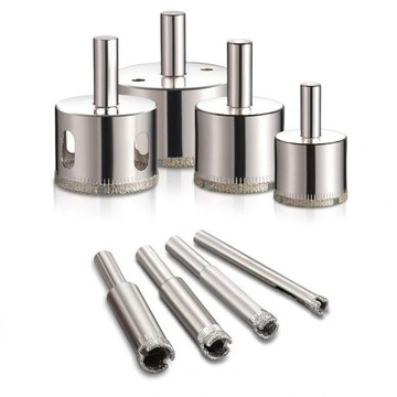 DREL OTWORNICE DIAMENTOWE GRES PŁYTKI SZKŁO 4-65mm