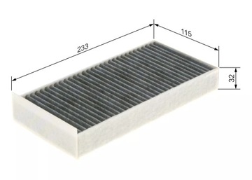 BOSCH 1 987 435 582 FILTR VENTILACE PROSTORU SPOLUJEZDCE