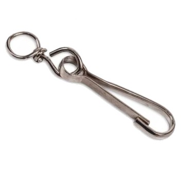 SPRĘŻYNA DO ŁAŃCUCHA Z OKRĘTKĄ NIKLOWANA 30 mm