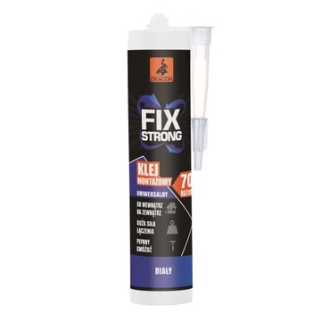 KLEJ montażowy DRAGON FIX biały :: kartusz 280 ml