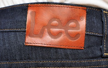 LEE spodnie SLIM low JEANS navy POWELL _ W29 L34