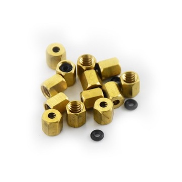 Nakrętka + uszczelka do damperów i przewodu 3mm x 2mm