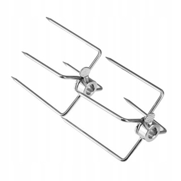 Серебряные вилки для курицы-гриля