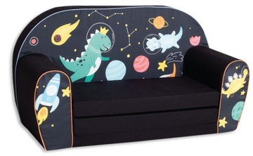 Delsit- mini sofa, podwójna kanapa rozkładana dla dziecka