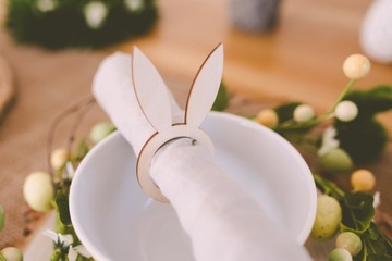 Деревянная салфетница ПАСХАЛЬНОЕ кольцо для салфеток