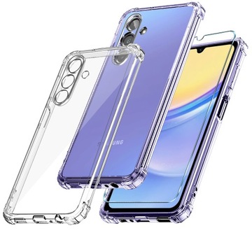 Etui do Samsung Galaxy A15 4G | A15 5G ANTI-SHOCK CLEAR CASE + Szkło 9H