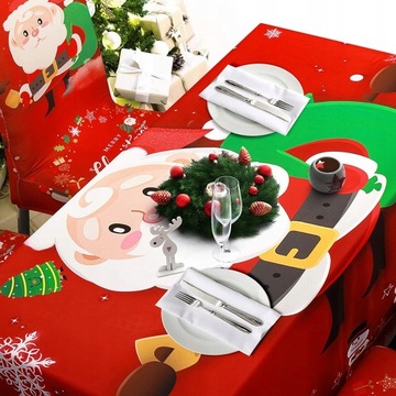 РОЖДЕСТВЕНСКИЙ НАБОР СКАРЕТИ ПОКРЫТИЯ НА СТУЛ