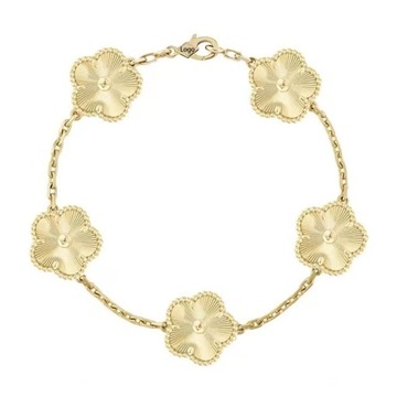 Lucky Flower Clover Necklace 18K Gold Plated