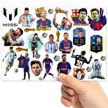 TATUAŻE ZMYWALNE WODNE DLA DZIECI DZIECIĘCE LIONEL MESSI WZORY SUPER JAKOŚĆ