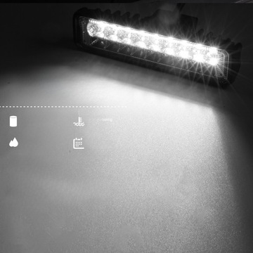 LAMPA ROBOCZA DWURZĘDOWA ŚWIATŁA PRZECIWMGIELNE DO SAMOCHODOWYCH TAŚM LED Ż