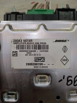 УСИЛИТЕЛЬ BOSE RENAULT MEGANE III 280639878R