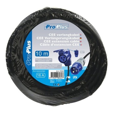 УДЛИНИТЕЛЬ CEE 30М С УГЛОВЫМ РАЗЪЕМОМ CEE + РОЗЕТКОЙ SCHUKO 3X2,5MM²