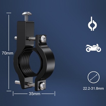 Uchwyt rowerowy motocyklowy Uniwersalny, Telefon Rower Motocykl