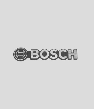 BOSCH naklejka emblemat 135 x 30 mm * SREBRNA