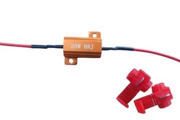 Rezystory oporniki kierunkowskazów LED 25W 8Ohm