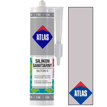 ATLAS SILIKON SILTON SANITARNY POPIELATY 202 280ml