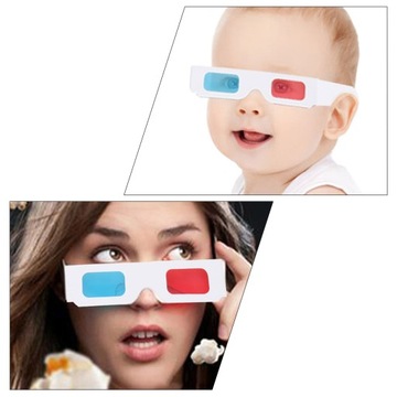 Красные очки Бумажные 3D очки Картонные 3D очки