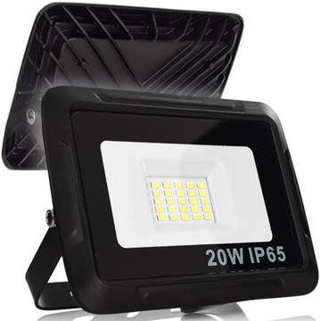 MOCNY NAŚWIETLACZ LED BUDOWLANY DO GARAŻU ROBOCZY ŚCIENNY UCHWYT 10W IP54