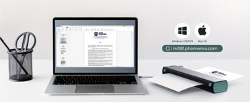 Принтер Phomemo M08F-Letter, легкий и компактный, 1 шт., мобильный термопринтер