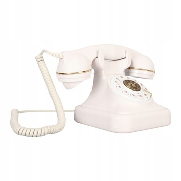 РЕТРО СТАЦИОНАРНЫЙ ТЕЛЕФОН ДЛЯ ПОЖИЛЫХ, БЕЛЫЙ